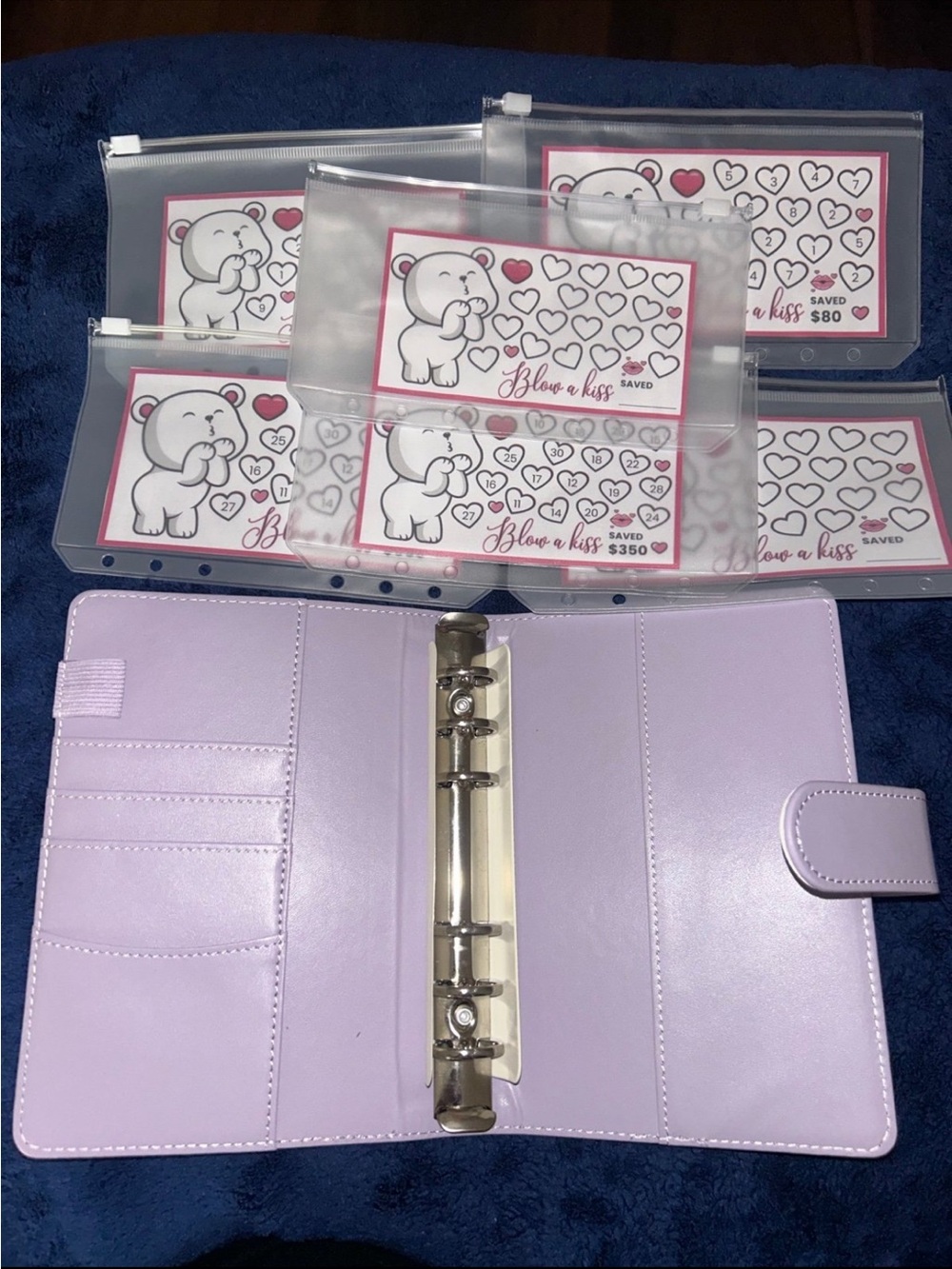 Lilac Kids 3-Ring Binder Organizer with Card Slots